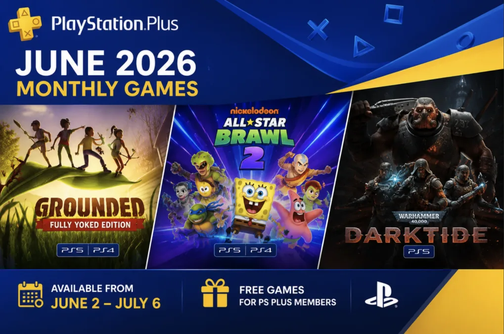 Sony Reveals PlayStation Plus Free Games for June 2026
